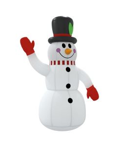 Pupazzo di Neve Gonfiabile con LED 120 cm