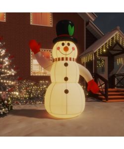Pupazzo di Neve Gonfiabile con LED 300 cm