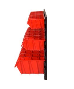  Set da Officina 26 pz Rosso e Nero 77x39 cm in Polipropilene
