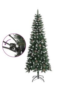 Albero di Natale Artificiale con Base Verde 240 cm PVC