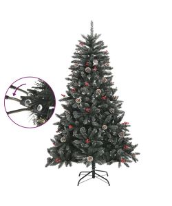 Albero di Natale Artificiale con Base Verde 120 cm PVC