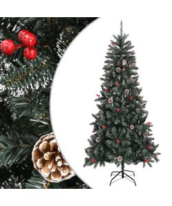 Albero di Natale Artificiale con Base Verde 240 cm PVC