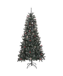 Albero di Natale Artificiale con Base Verde 240 cm PVC