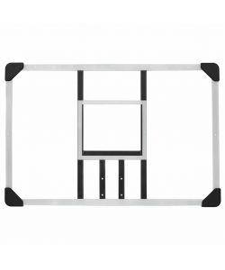 vidaXL Tabellone Pallacanestro Trasparente 90x60 cm - Policarbonato Resistente