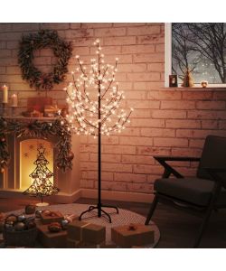 Albero di Ciliegio con 120 LED Bianco Caldo 150 cm