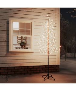 Albero di Ciliegio con 220 LED Bianco Caldo 220 cm