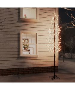 Albero di Ciliegio con 368 LED Bianco Caldo 300 cm