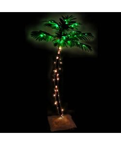 Palma con LED Bianco Caldo 72 LED 120 cm