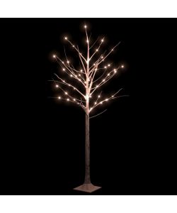 Betulla con LED Bianco Caldo 96 LED 180 cm