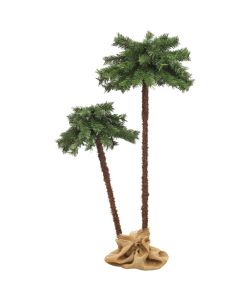 Doppia Palma Artificiale con LED 90 cm e 150 cm