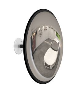 Specchio Convesso per Traffico Interno Nero 40 cm in Acrilico