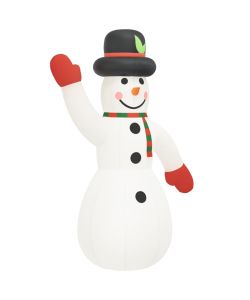 Pupazzo di Neve Natalizio Gonfiabile con LED 455 cm