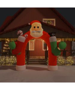 Ingresso ad Arco Natalizio Gonfiabile con LED 320 cm