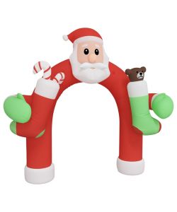 Ingresso ad Arco Natalizio Gonfiabile con LED 320 cm