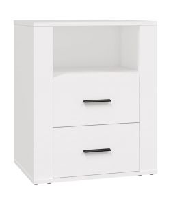 vidaXL Comodino Bianco 50x36x60 cm in Legno Ingegnerizzato - Elegante e Classico