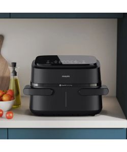 Philips Friggitrice ad aria doppio cestello 7,1 L nera - 2450 W