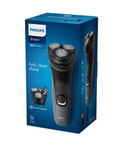 Philips Rasoio elettrico serie 1000 PowerCut - Nero e grigio