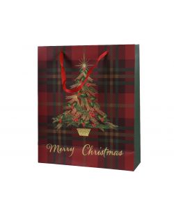 Decoris Busta Regalo Rossa - Grande - 18x50x72 cm