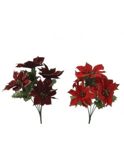 Stelo Stella di Natale 26x36 cm Rosso Bordeaux - Decorazione Festiva