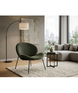 Poltrona Verde Olivo Lounge 72x67,5xH73,5 cm da Interno - Seduta Comoda