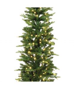 Everlands Albero di Natale Slim 210 cm con LED Bianco Caldo