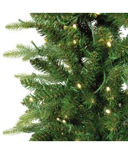 Everlands Albero di Natale Slim 210 cm con LED Bianco Caldo