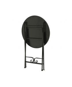 Tavolo Rotondo Atene Pieghevole con Piano Mosaico Decoro Olive 58x76cm