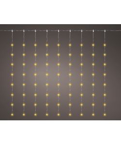 Lumineo Tenda LED Argento - Luci Esterno con Timer - 120x120 cm
