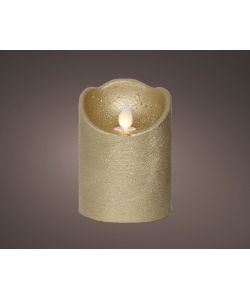 Lumineo Candela LED Oro - Atmosfera Accogliente - 10 cm