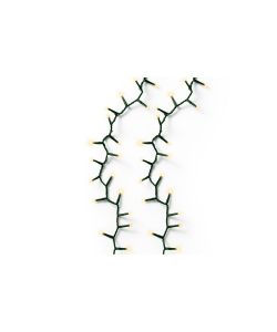 Lumineo Catena Luminosa LED 3000 Soft Gold 60m Cavo Verde Interno Esterno