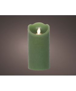 Lumineo Candela Natalizia LED Grigia - 7,5x15 cm