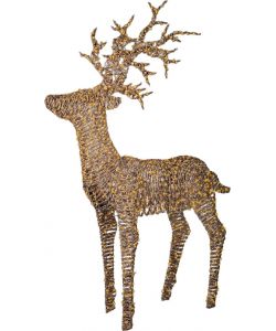 Lumineo Renna Natalizia Illuminata 180 cm con 1320 LED Marrone Esterno