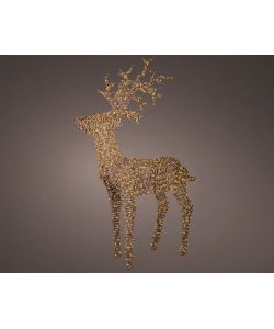 Lumineo Renna Natalizia Illuminata 180 cm con 1320 LED Marrone Esterno