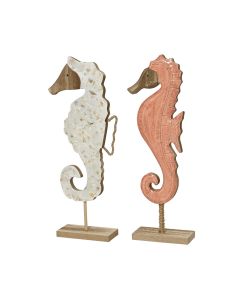 Decoro Cavalluccio Marino MDF Colorato 5x13x34 h cm