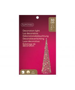Lumineo Cono LED Oro - Elegante Decorazione Luminosa Interna - 60 cm