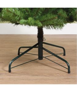 Albero di Natale 180 cm Verde con Rami e Base Metallica