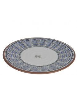 Kaeming Piatto melamina blu diametro 28 cm decorato per outdoor e tavola