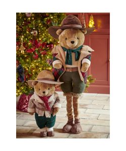 Decoris Orsetto - Decorazione Natalizia Unica - 30x40x117 cm