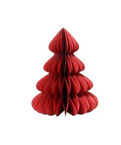 Decoris Albero di Natale in Carta - Rosso- 48x60 cm