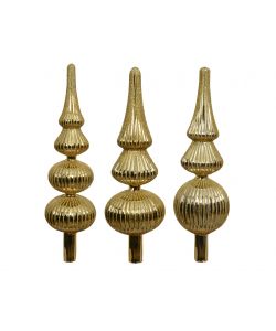 Decoris Puntale Natale Oro Glitterato 31cm Decorazione Albero Feste
