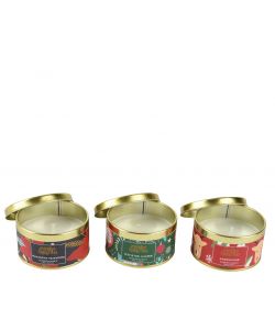 Decoris Candela Decorativa Profumata - Atmosfera Natalizia - 7,5x4,3cm