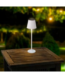 Kaemingk Lampada da Tavolo Solare LED - Ferro Verniciato, Regolabile
