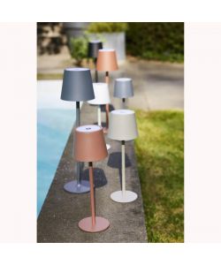 Lumineo Lampada da Tavolo Ricaricabile 9x27 cm Colore Terra