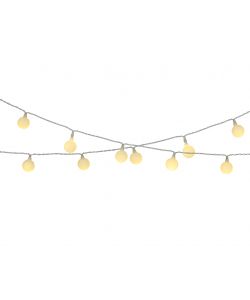 Lumineo Catena solare 2,9 m con luci a sfera bianco caldo per esterni