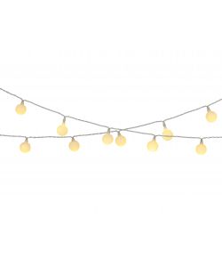 Lumineo Catena solare 2,9 m con luci a sfera bianco caldo per esterni