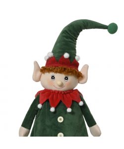 Decoris Elfo Verde - Decorazione Natalizia Magica in Poliestere - 26x15x95cm