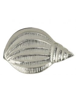 Vassoio Decorativo Argento Conchiglia 19,5x29,5 cm Elegante