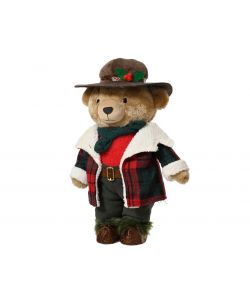 Decoris Orso Rosso - Decorazione Natalizia - 20x25x45cm