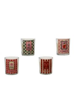 Candele Profumate Natalizie- Assortite 8,4x8,4xh10,2 cm - Fragranze Varie
