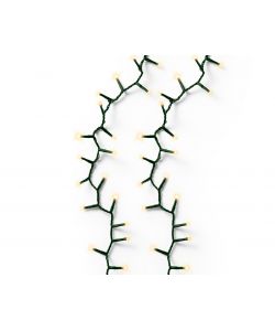 Lumineo Luci Natalizie per Esterni - LED Oro - Cavo Verde - 2250cm